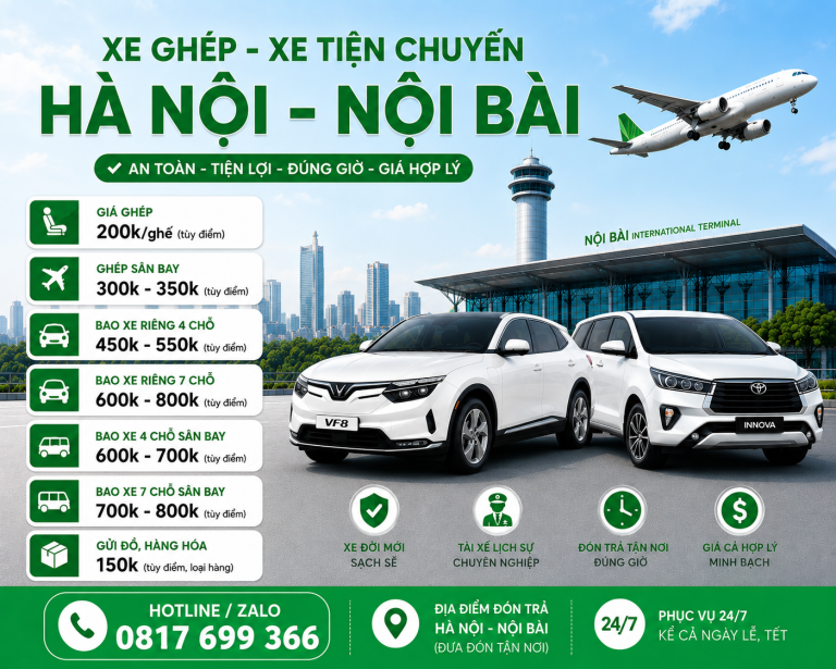 Xe Ghép Phủ Lý Hà Nội: Cách Đặt Chuyến Và Chuẩn Bị Điểm Đón 4 xe tiện chuyến hà nam