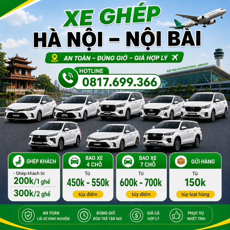 Xe Ghép Đồng Văn Hà Nội: Chọn Ghép Chuyến Hay Bao Xe? 3 xe tiện chuyến hà nam